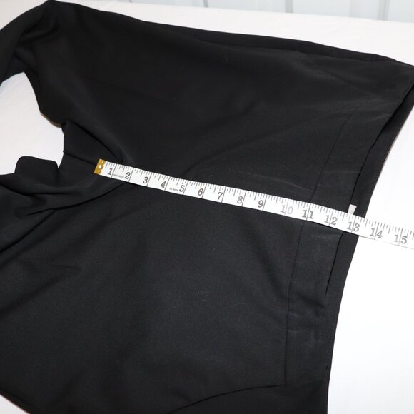 Chico's Womens Black Wide Leg Trouser Pants Size 3.5 / 18R Classic Office Staple - Picture 6 of 7